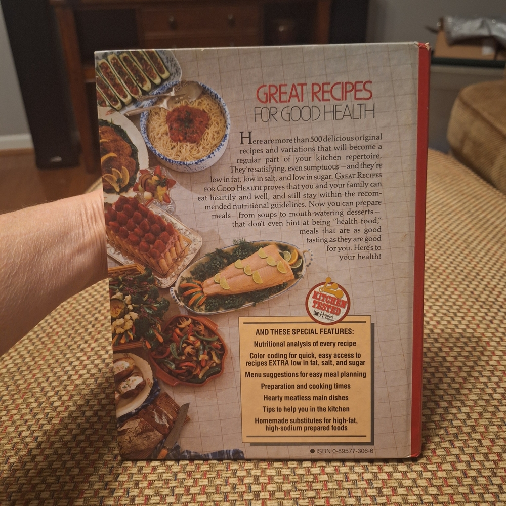 Reader's Digest Great Recipes for Good Health Cookbook - 3rd Printing 1989 - Picture 2 of 16